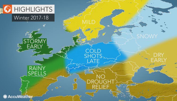 AccuWeather prognoza za zimu 2017-18