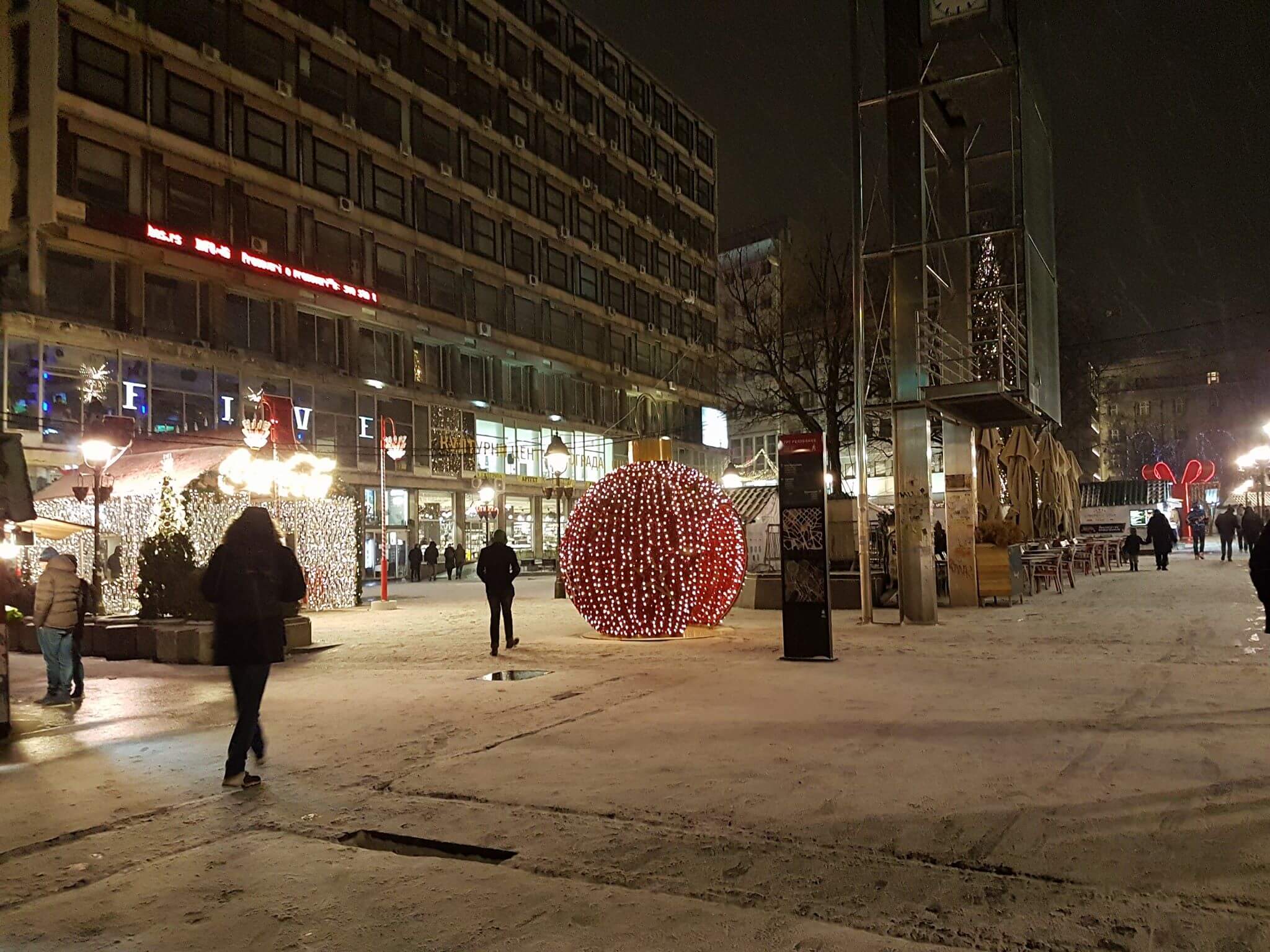 Sneg u Beogradu - 14. januar uveče