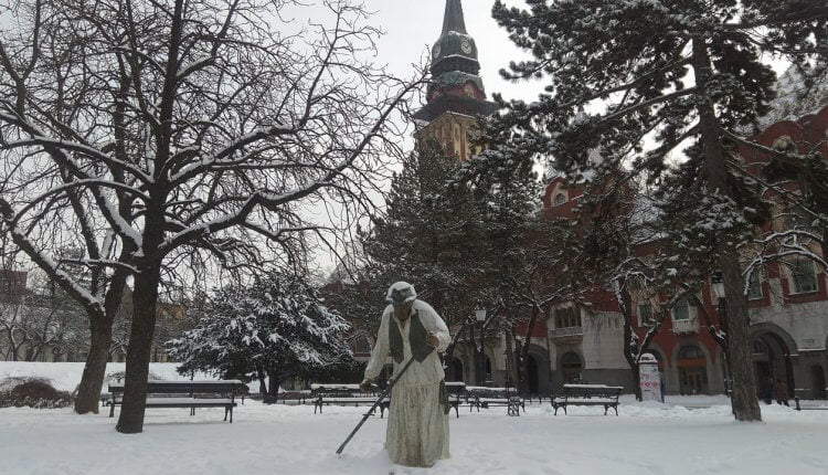Subotica - park kod gradske kuće - 28. februar