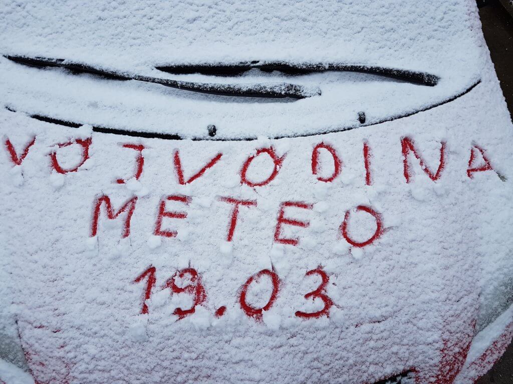 Sneg u Zrenjaninu - 19. mart 2018