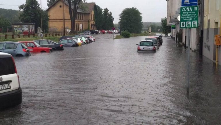 Pančevo pod vodom - Kej Radoja Dakića