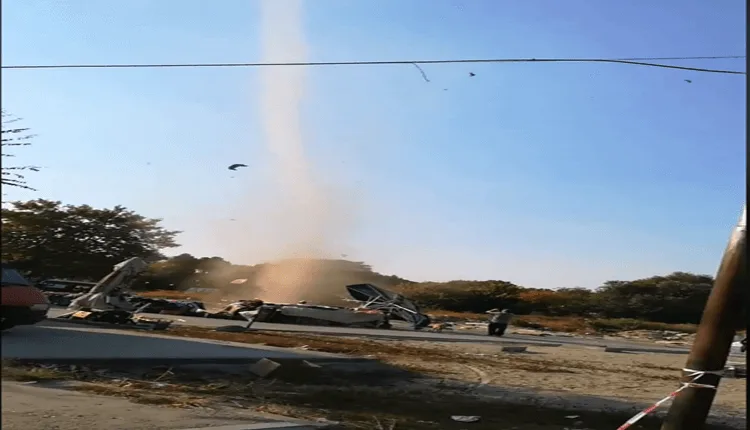 Dust devil u Novom Sadu - 9. oktobar 2018