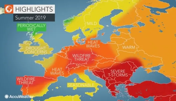 Sezonska prognoza za leto 2019 u Evropi