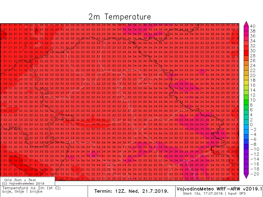 Drugog dana vikenda ponegde i do 34°C (ARW)