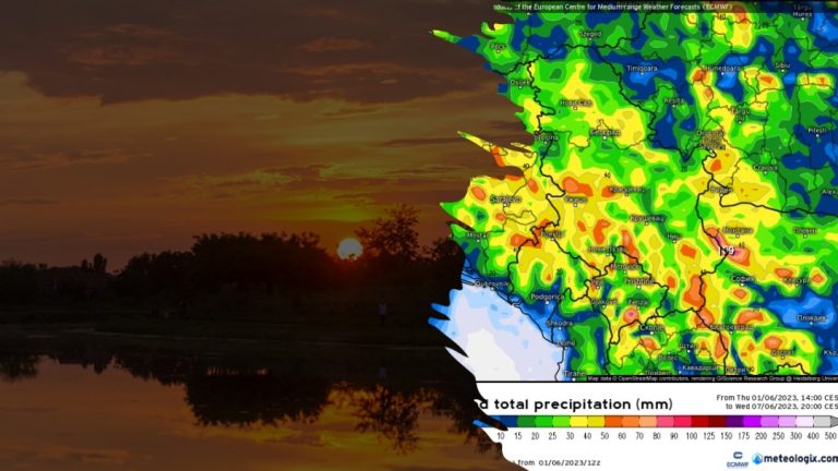 Najava vremena za prvu dekadu juna 2023 - količina padavina (Ljubomir Drinčić / meteologix.com)