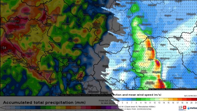 Najava nove promene vremena sa lokalno obilnijim padavinama (Mape: meteologix.com)