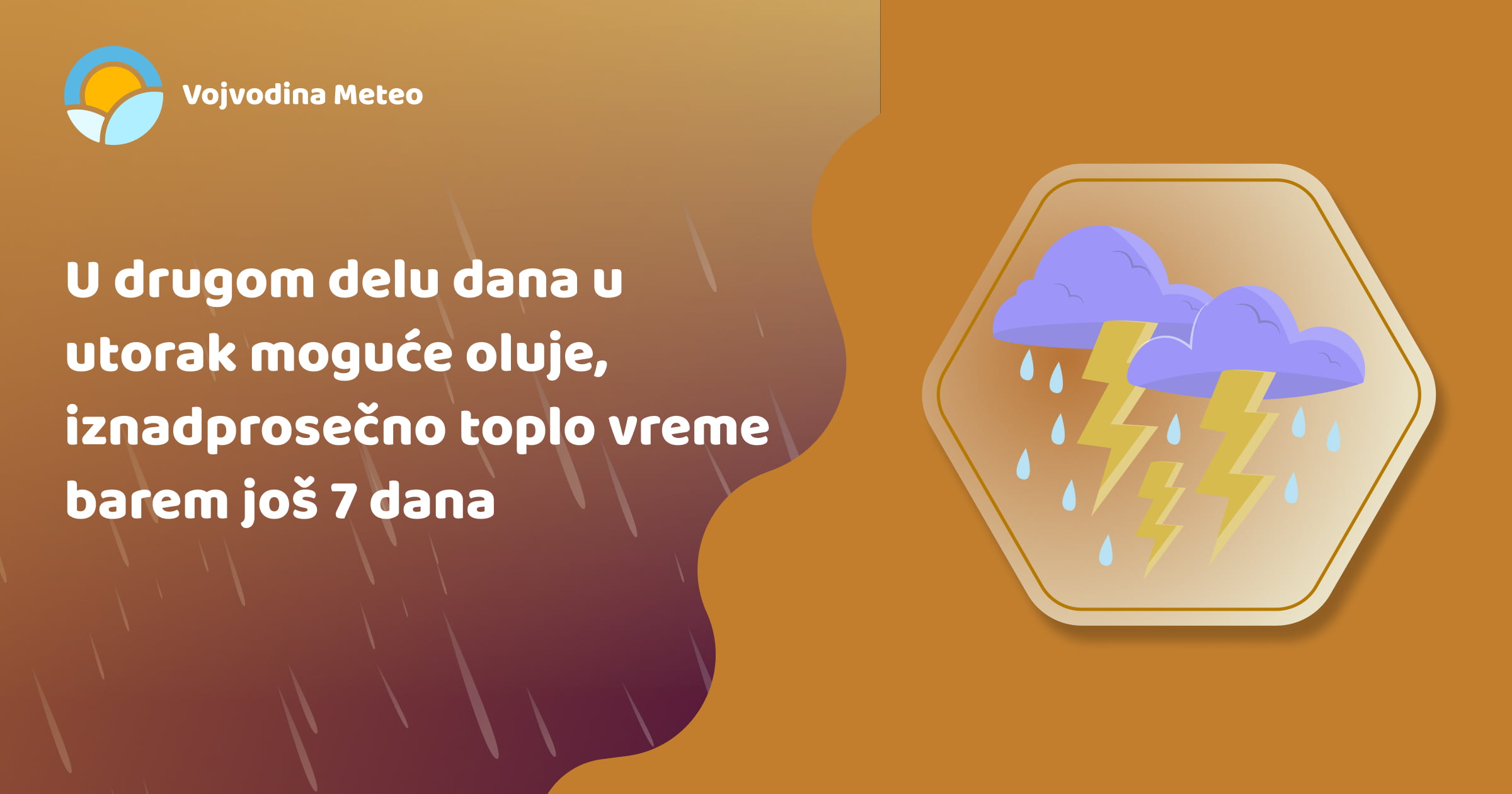 Najava za utorak i nastavak sedmice
