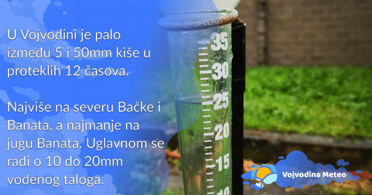 Lokalno obilnija kiša pala u noći na 15. novembar (Foto u pozadini: Dragan Ilisin)