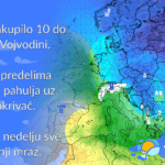 Najava vremenskih prilika za vikend i početak sledeće sedmice (Mapa u pozadini: tropicaltidbits.com)