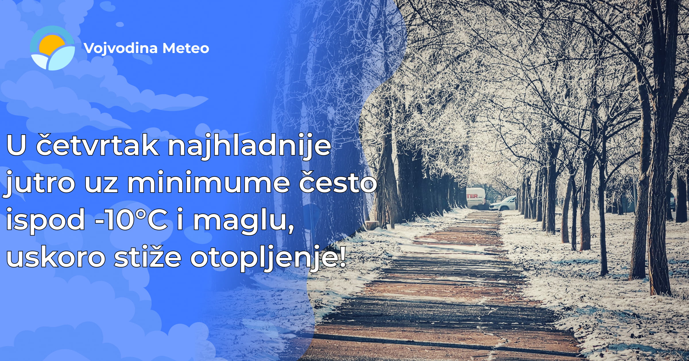 Najava za II dekadu januara (Foto u pozadini: Dragutin Stijepović ; Vrbas)