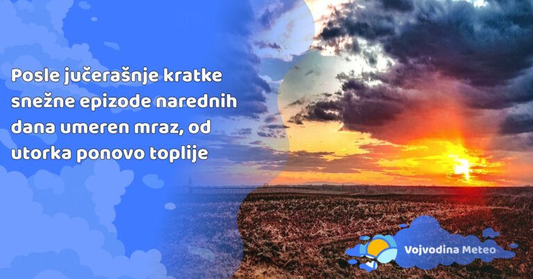 Najava za deo treće dekade januara (Foto u pozadini: Geza Vince)