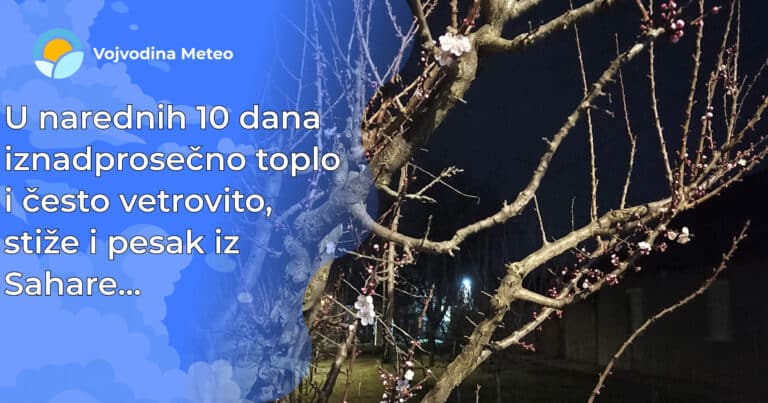 Najava za kraj februara i početak marta (Foto u pozadini: Filip Diki Ljiljanic)