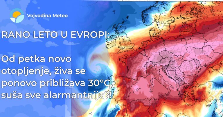 Najava za prvu dekadu aprila (Mapa u pozadini: tropicaltidbits.com)