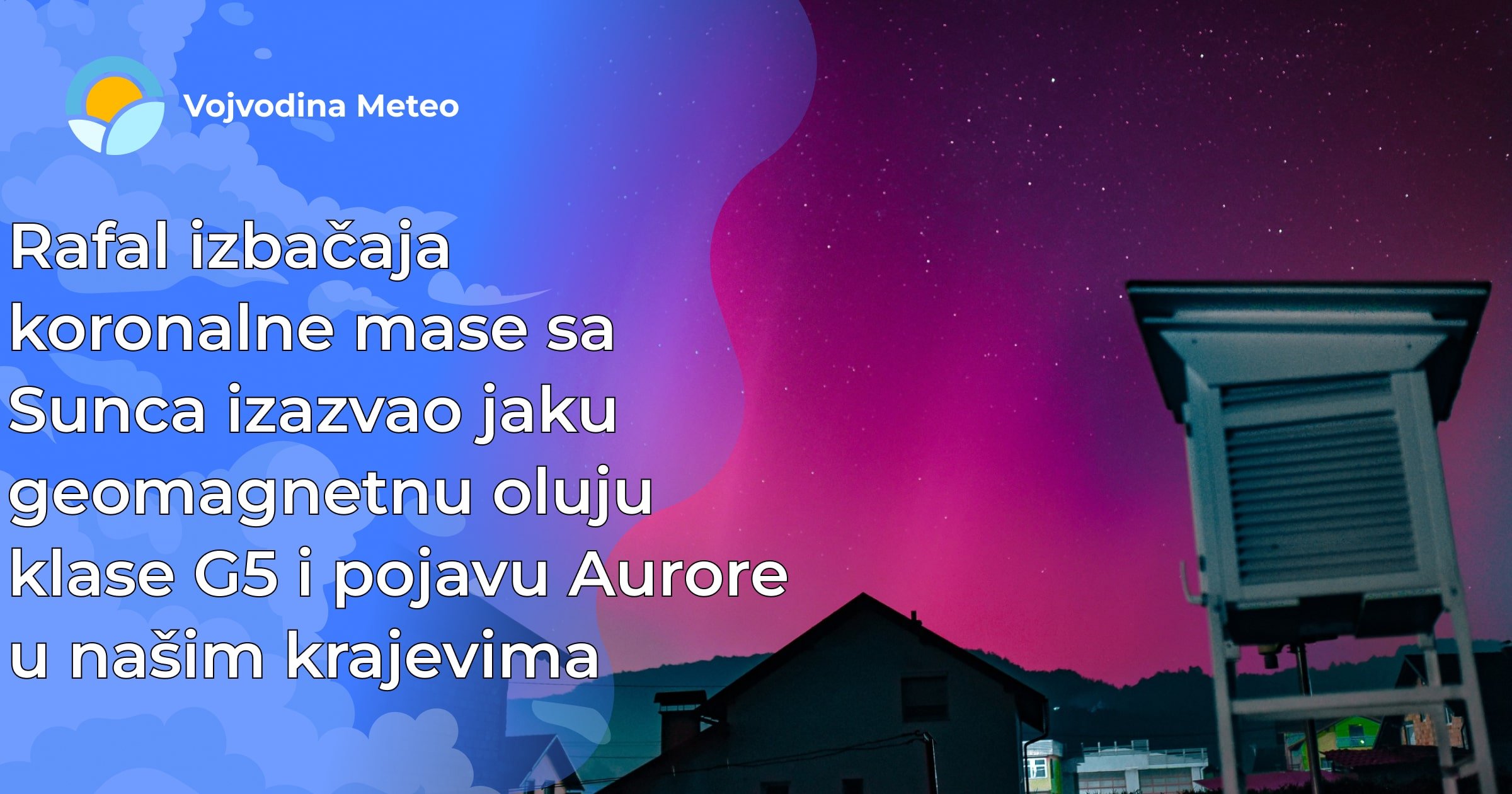 Aurora borealis ponovo bila vidljiva u našim krajevima (Foto u pozadini: Goran Sliskovic)