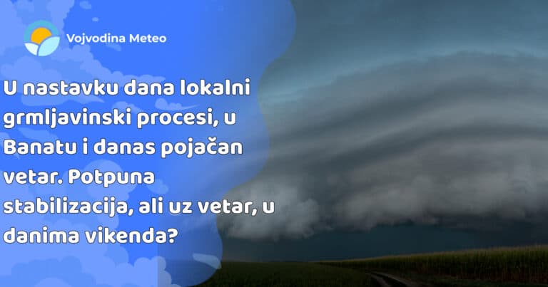 Najava za utorak i nastavak treće dekade maja (Foto u pozadini: Matija Uglješin)