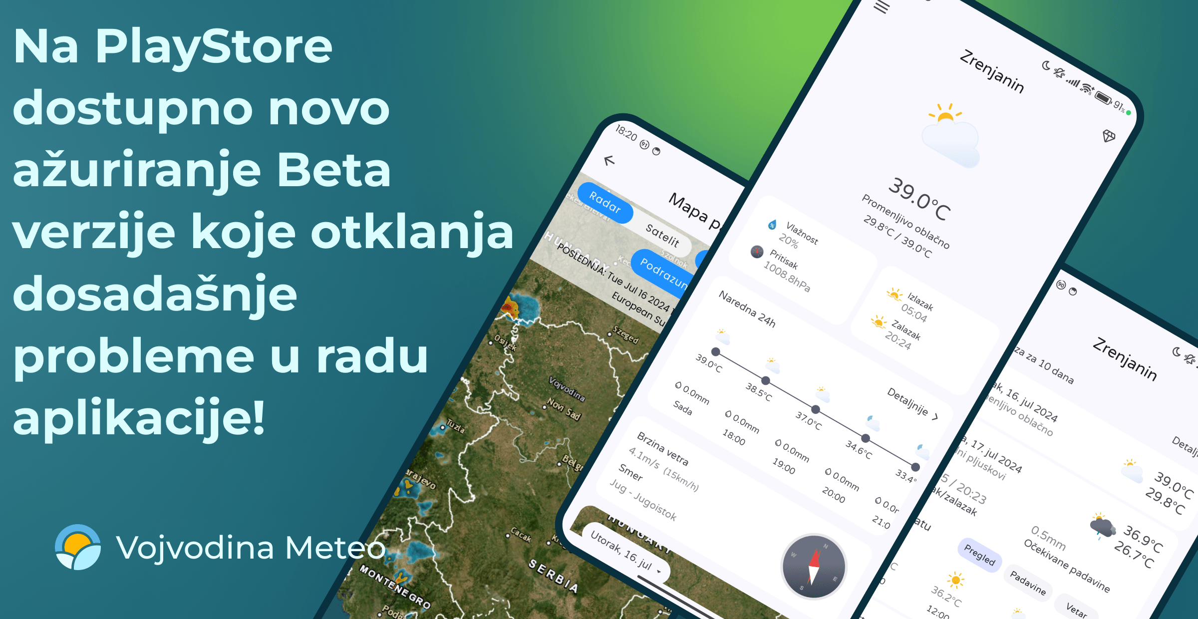 Dostupno novo ažuriranje Beta verzije VM aplikacije - 28.07