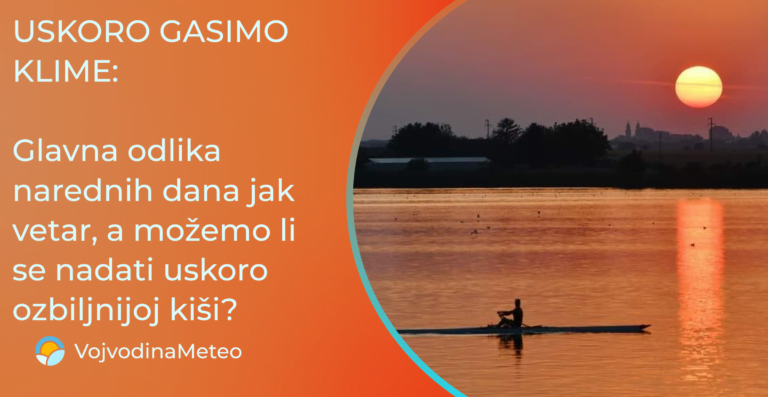 Postepena promena vremena uz pojačan vetar narednih dana (Foto u pozadini: Palić ; Verona Vujinović)