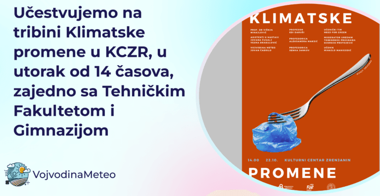 Najava tribine u KCZR o klimatskim promenama u utorak 22 oktobra