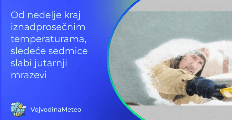 Hladnije, ali bez padavina u narednom srednjeročnom periodu