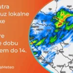 Najava vremena do kraja prve i početkom druge dekade maja (Mapa u pozadini: Pljuskovi i u utorak veče ; Izvor: meteologix.com)