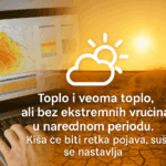 Najava vremenskih uslova za sredinu juna 2025