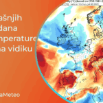 Tropske temperature do utorka uz prijatniju subotu (Mapa: odstupanje T850hPa u nedelju ; Izvor: tropicaltidbits.com