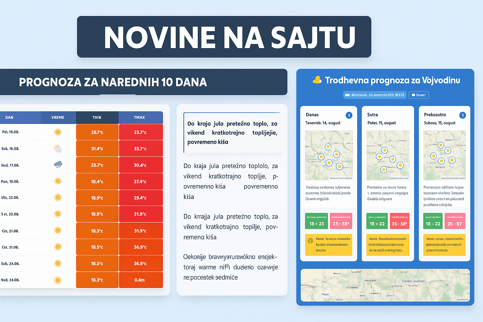 Avgustovske novine na sajtu 2025 - redizajn