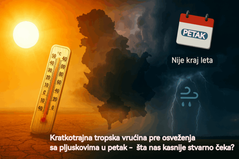 Najava vremena za treću dekadu avgusta sa fokusom na petak