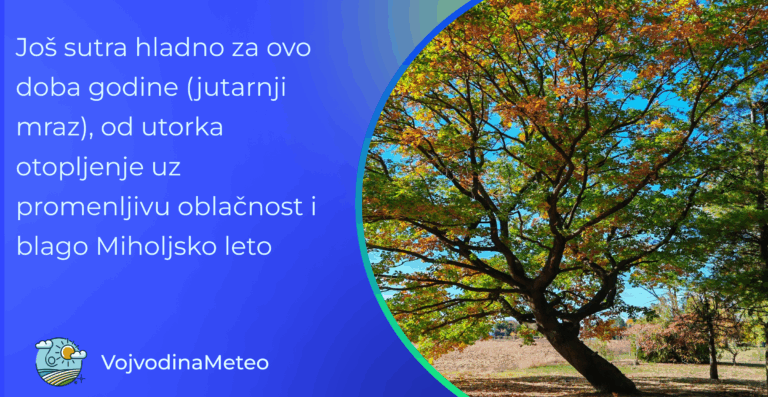 Nakon jutarnjeg mraza u ponedeljak sledi niz toplijih oktobarskih dana (Foto: Dragutin Stijepović ; Vrbas)