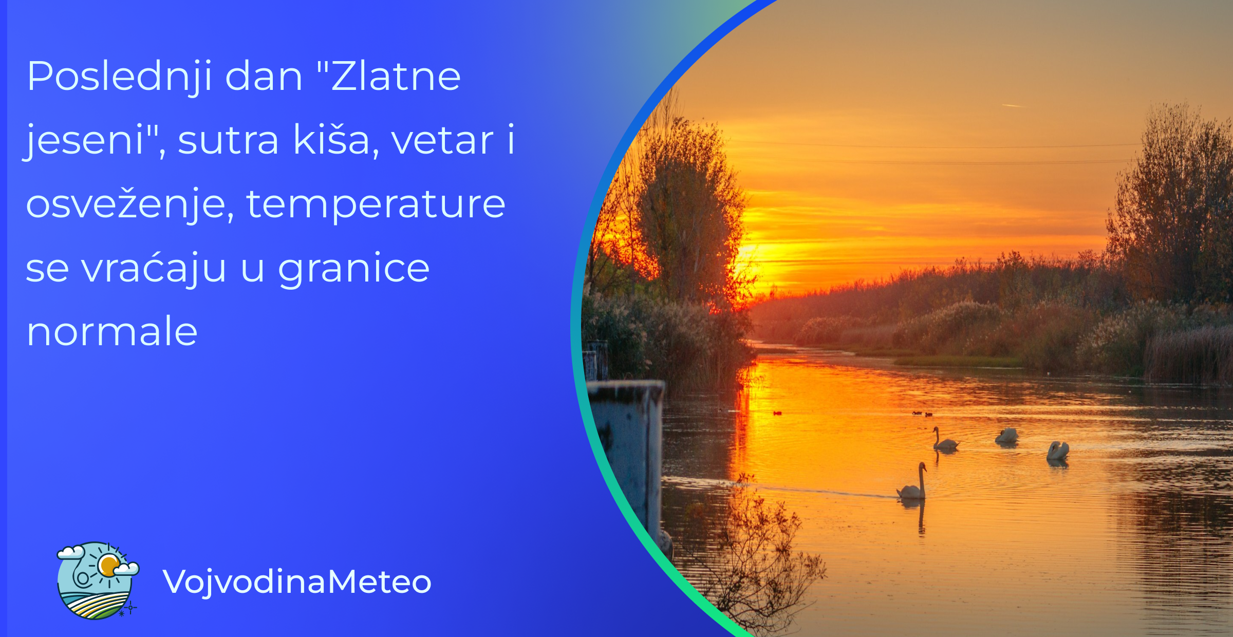 Poslednji dan „Zlatne jeseni“, sutra kiša i osveženje, temperature se vraćaju u granice normale