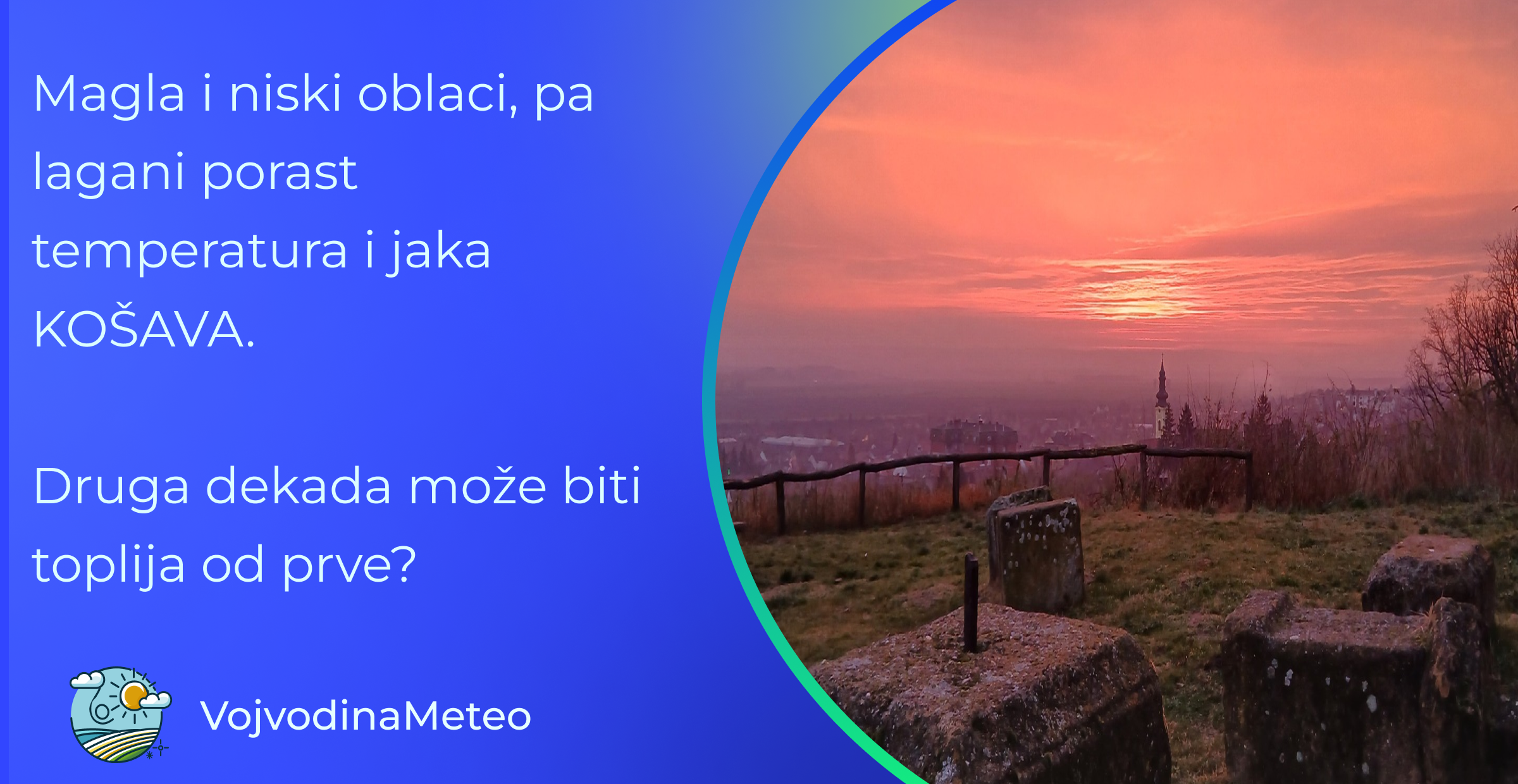 Magla i niski oblaci, pa porast temperatura i jaka KOŠAVA, snega nema na vidiku