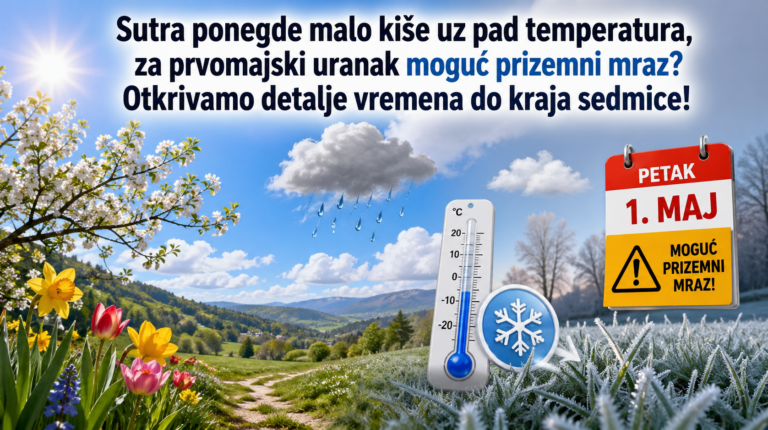 Najava vremena za poslednje dane aprila i prve dane maja 2026