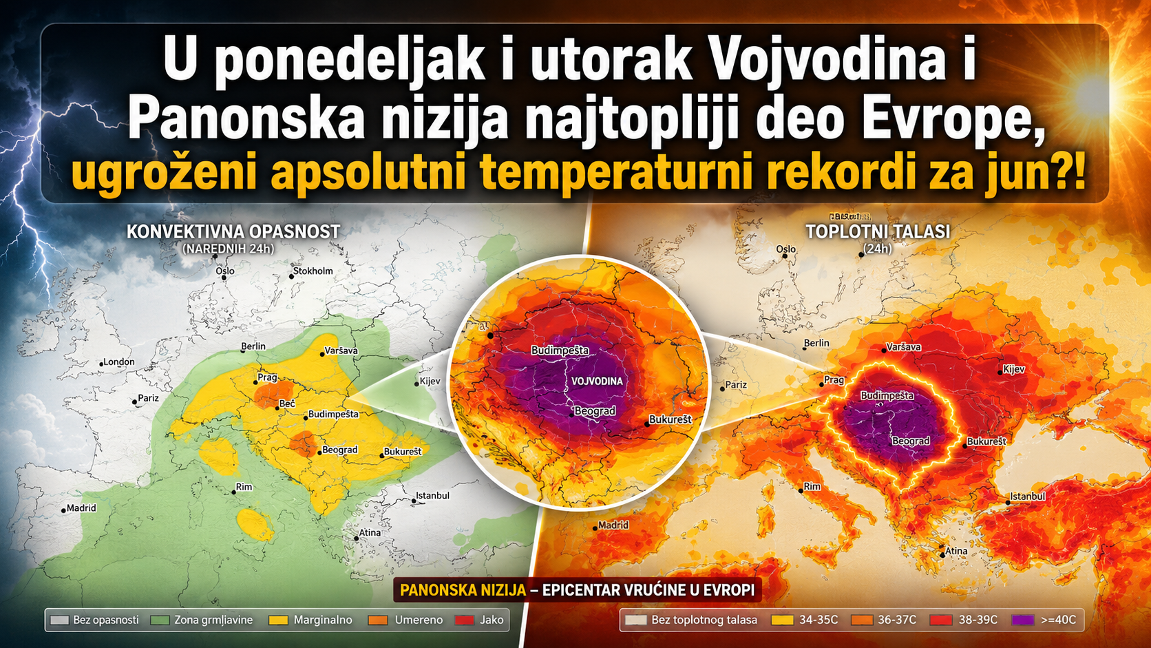 Dodatno inteziviranje toplotnog talasa obara rekorde u poslednja dva dana juna